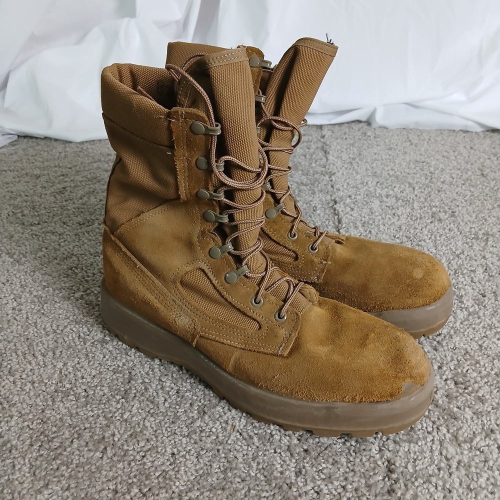 Belleville AFTW Men 10.5 R AF Safe to Fly Military Flight Boots Coyote Brown USA